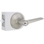 DefiantFreedom Satin Nickel Keyed Entry Door Lever (32LEX200B)