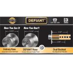 DefiantBrandywine Stainless Steel Passage Hall and Closet Door Knob Contractor Pack (6-Piece) (32T8630BD6)