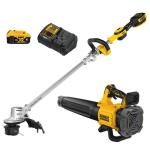 DEWALT20V MAX Cordless Battery Powered String Trimmer & Blower Combo Kit with (1) 4 Ah Battery & Charger (DCKO222M1)