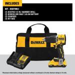 Dewalt ATOMIC 20-Volt Lithium-Ion Cordless 1/2 in. Compact Hammer Drill Kit