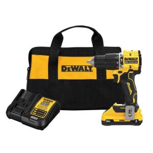 Dewalt ATOMIC 20-Volt Lithium-Ion Cordless 1/2 in. Compact Hammer Drill Kit