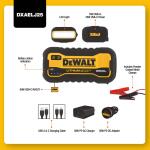 DEWALT2500 Peak Amp Lithium Jump Starter with USB Power Bank (DXAELJ25)