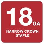 DEWALT (2500 Pieces) 1/4 in. x 1/2 in. x 18-Gauge Crown Staples