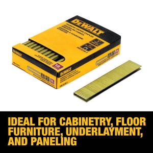 DEWALT 1/4 in. x 1 in. 18-Gauge Glue Collated Crown Staple (2500 Pieces) (DNS18100-2)