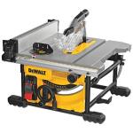 DEWALT 15 Amp Corded 8 1/4 Inch Compact Portable Jobsite Tablesaw, No Stand