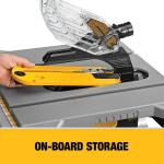 DEWALT 15 Amp Corded 8 1/4 Inch Compact Portable Jobsite Tablesaw, No Stand