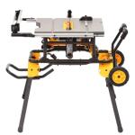 DEWALT 15 Amp Corded 10 Inch Job Site Table Saw with Rolling Stand