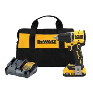 Dewalt 20-Volt Lithium-Ion Cordless Compact 1/2 in. Drill/Driver Kit by ATOMIC