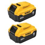 DEWALT20V MAX Premium Lithium-Ion 5.0Ah Battery Pack (2 Pack) (DCB205-2)