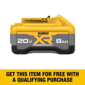 DEWALT 20-Volt MAX XR Lithium-Ion 8.0 Ah Battery Pack (DCB2108)