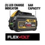 DEWALTFLEXVOLT 20V/60V 6.0Ah MAX Lithium-Ion Battery Pack with 6 Amp Output Charger