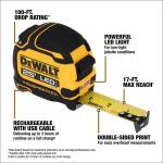 DEWALT 25 ft. Tape Measure with Rechargeable LED Light (DWHT35625S)