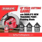 DIABLO 6-1/2in. x 24-Teeth Framing Circular Saw Blade for Wood (D0624R)