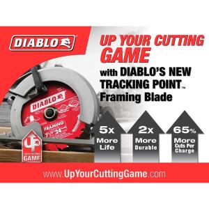 DIABLO6-1/2in. x 24-Teeth Framing Circular Saw Blade for Wood (D0624R)