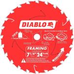 DIABLO Tracking Point Framing Saw Blade for Wood 7-1/4in. x 24-Teeth