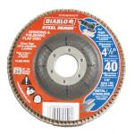 DIABLO 4-1/2 in. 40-Grit Steel Demon Grinding and Polishing Flap Disc with Type 29 Conical Design (DCX045040N01F)