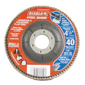 DIABLO4-1/2 in. 40-Grit Steel Demon Grinding and Polishing Flap Disc with Type 29 Conical Design (DCX045040N01F)