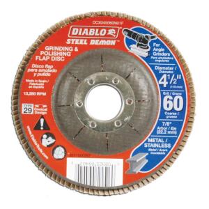 DIABLO 4-1/2 in. 60-Grit Steel Demon Grinding and Polishing Flap Disc with Type 29 Conical Design (DCX045060N01F)