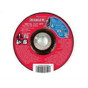 DIABLO4 in. x 1/8 in. x 5/8 in. Metal Cut-Off Disc with Type 27 Depressed Center (DBD040125701F)