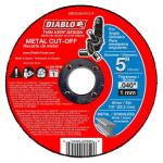 DIABLO5 in. x 0.040 in. x 7/8 in. Thin Kerf Metal Cut-Off Disc (10-Pack) (DBD050040110F)