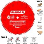 DIABLO 10in. x 84-Tooth Laminate and Metal Saw Blade Non-Ferrous