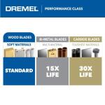 Dremel(1-Piece) Universal 1-1/4 in. Wood Flush Cutting Oscillating Multi-Tool Blade 