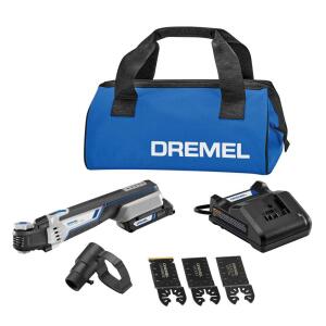 Dremel 20-Volt Max Cordless 2-Amp Variable 8-Piece Oscillating Multi-Tool Kit with Soft Case (Comes with 1 Battery)