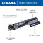 Dremel 20-Volt Max Cordless 2-Amp Variable 8-Piece Oscillating Multi-Tool Kit with Soft Case (Comes with 1 Battery)