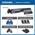 Dremel 20-Volt Max Cordless 2-Amp Variable 8-Piece Oscillating Multi-Tool Kit with Soft Case (Comes with 1 Battery)