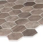 MSIDriftwood Hexagon 12 in. x 12 in. Recycled Glass Mesh-Mounted Mosaic Tile (1 sq. ft. / each) (GLS-DRIFT6MM)