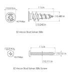 E-Z AncorStud Solver 50 lbs. Drywall and Stud Anchors (50-Pack) (25316)