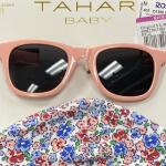 Tahari Baby Hat Sunglasses & Shoes 3 Pc Set Pink Coral