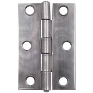 Everbilt 3 in. Non-Removable Pin Narrow Utility Hinge Galvanized (2-Pack)