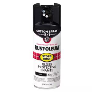 Rust-Oleum Stops Rust - 12 oz. Custom Spray 5-in-1 Gloss Black Spray Paint