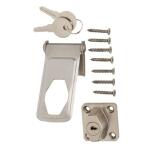 Everbilt 3-1/2 in. Key Locking Hasp Stainless Steel