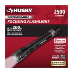 Husky 2500LM Dual Power Flashlight