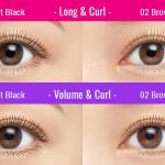 KISSME HM Long Up Mascara Super Waterproof 01 Black, Super Lengthening Fiber for Even Long and Curl