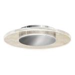 Artika Essence Disk 13 in. 1-Light Modern Chrome Integrated LED Flush Mount Ceiling Light Fixture for Kitchen or Bedroom