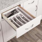 Real Solutions for Real LifeWhite Plastic Tableware Drawer Organizer (RS-TBLWRORG-W)