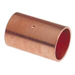 Everbilt 600 3/4 in. x 3/4 in. Wrot Copper Cup x Cup Coupling with Stop Fitting Pro Pack (30-Pack)