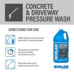 ECOLAB 1 Gal. Construction Grade Concentrate Cleaner for Outdoor Concrete and Driveways Pressure Wash (7700404)