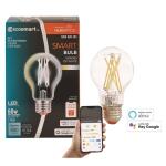 EcoSmart 60-Watt Equivalent Smart A19 Clear Tunable White CEC LED Light Bulb with Voice Control (1-Bulb)