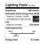 EcoSmart 40-Watt Equivalent A19 Blacklight Ultraviolet Glow in the Dark LED Light Bulb - 1 Pack