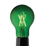 EcoSmart 40-Watt Equivalent A19 Dimmable Filament Green Colored Glass LED Light Bulb - 1 Pack