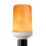 EcoSmart3-Watt Equivalent T60 Cylinder Flame Effect Design E26 Medium Base LED Light Bulb Amber 1-Pack (C/FLAME2/LED/ESM)