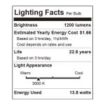 EcoSmart 120-Watt Equivalent Smart PAR38 Color Changing CEC LED Light Bulb with Voice Control (1-Bulb)