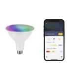 EcoSmart 120-Watt Equivalent Smart PAR38 Color Changing CEC LED Light Bulb with Voice Control (1-Bulb)