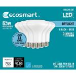 EcoSmart65-Watt Equivalent BR30 Dimmable LED Light Bulb Daylight (6-Pack) (A20BR3065WESD56)