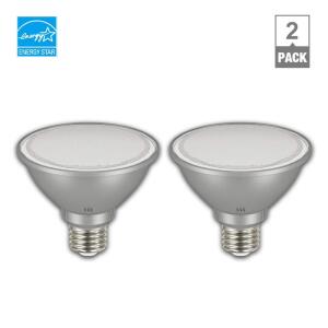 EcoSmart75-Watt Equivalent PAR30S Dimmable Adjustable Beam Angle LED Light Bulb Bright White 2-Pack (A20PR30S75ES32)