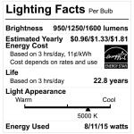 EcoSmart 90/120/150-Watt Equivalent PAR38 3-Way Flood Energy Star Dimmable CEC LED Light Bulb 5000K Daylight 2-Pack (FG-04305)